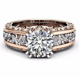 Vintage Lab Created Topaz Ring 