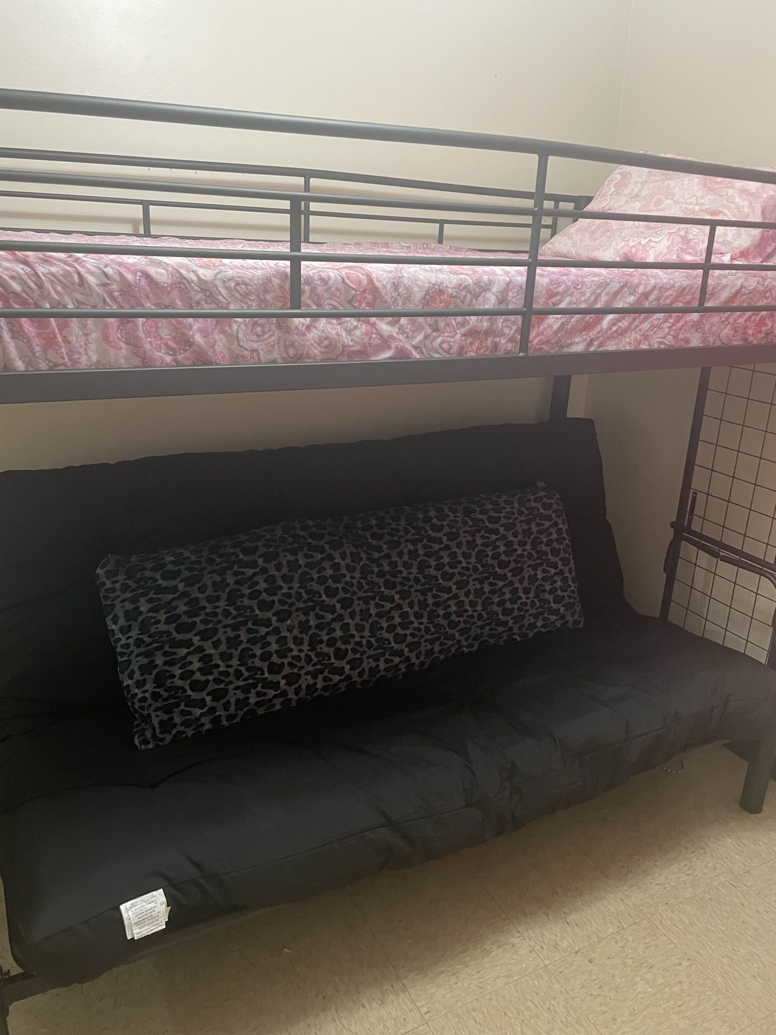 Black Bunk Bed Set 