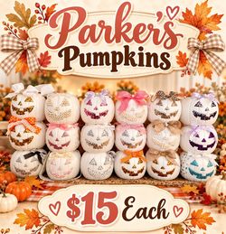 Handmade pumpkin pails