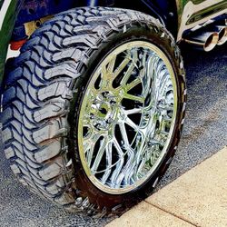 22x12 -51 Vision Brawl Wheels On Arturo’s Mts 33/13.50/22 Arturo’s Mts 