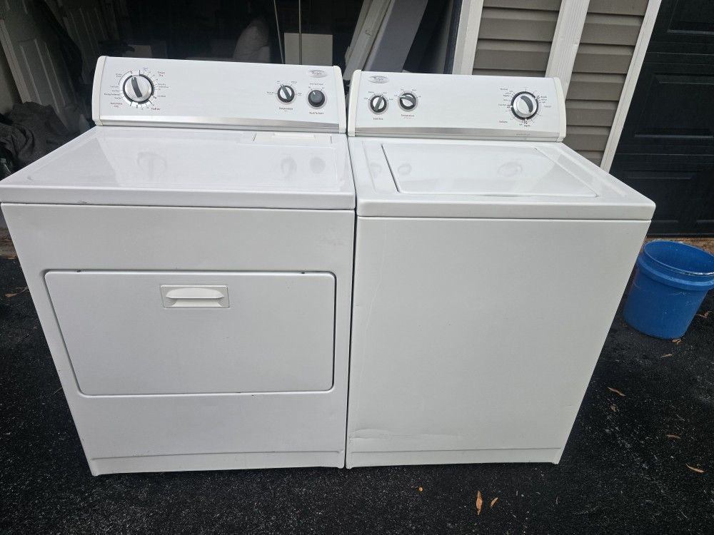 💯FREE DELIVERY💯WHIRLPOOL SUPER CAPACITY WASHER AND DRYER SET💯WORKS GREAT 💥