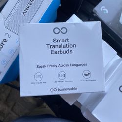 Toonewable - AI Translation Earbuds, Real-Time Translator Headphones for 164 Languages