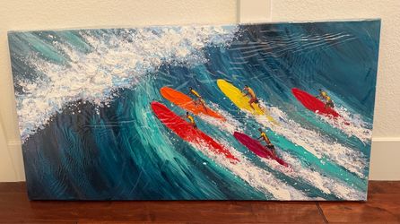 Surfer Wave Painting