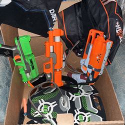 Nerf Dart Tag Shirts And Toy Guns