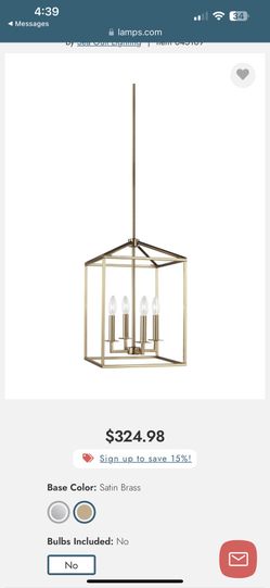 4 Light Pendant Light