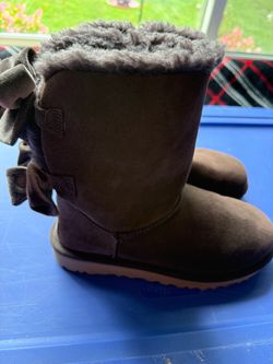 UGG Bailey Bow Boots Dark Brown