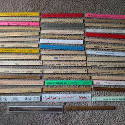 Vintage 1970s–1990s Business Wood metal plastic Advertising Ruler Lot 50+