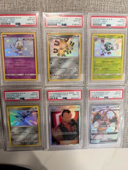 PSA 10 Pokémon Hidden Fates Holo Card Lot of 6