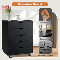 5 Drawer Chest of Drawers for Living Room Office - NEW 