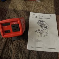 Snap on inverter for use with 18 V battery