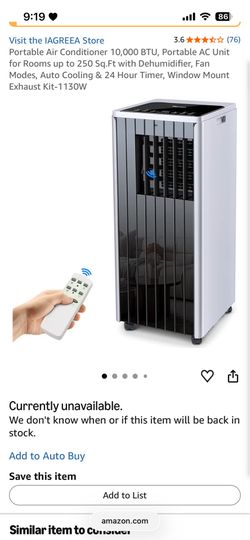 Portable air conditioner