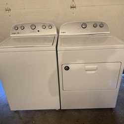 Whirlpool washer and electric Dryer