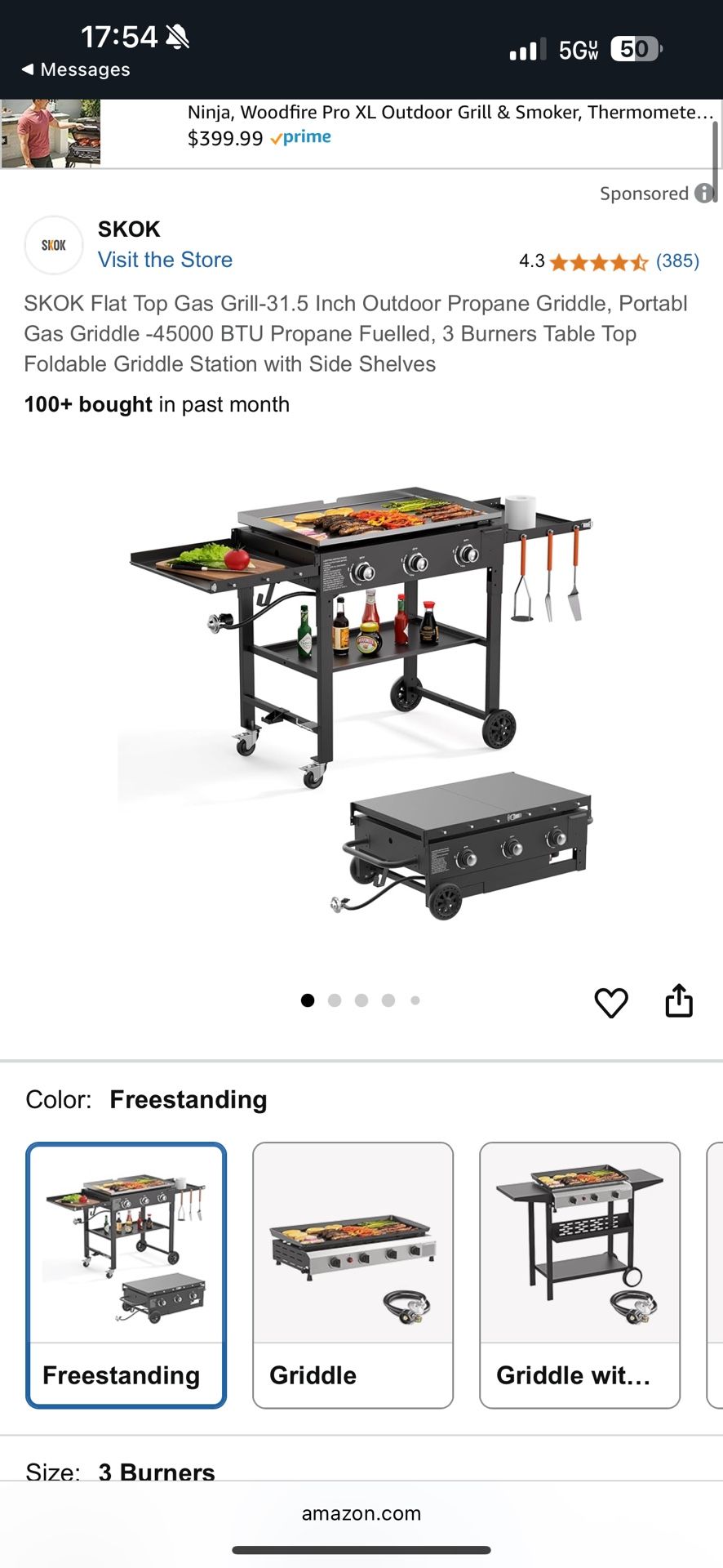 Flat Top Grill (unopened)