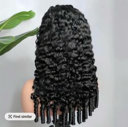Burmese curly half wig
