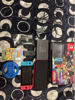 Nintendo Switch V2 & Games + Accessories Bundle