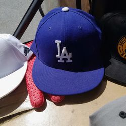 Fitted Dodgers Hat. Size 8.  Like New.  