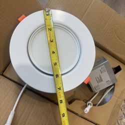 6 Inch White LED Recessed Light Luz empotrada · Foco empotrado · Downlight LED