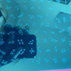 Metal Nail Stamp Plate And Decals - Nail Technician - Manicurist - Manicure Set - Nail Art Designs