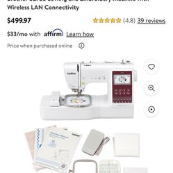 Brother SE725 Sewing & Embroidery Machine