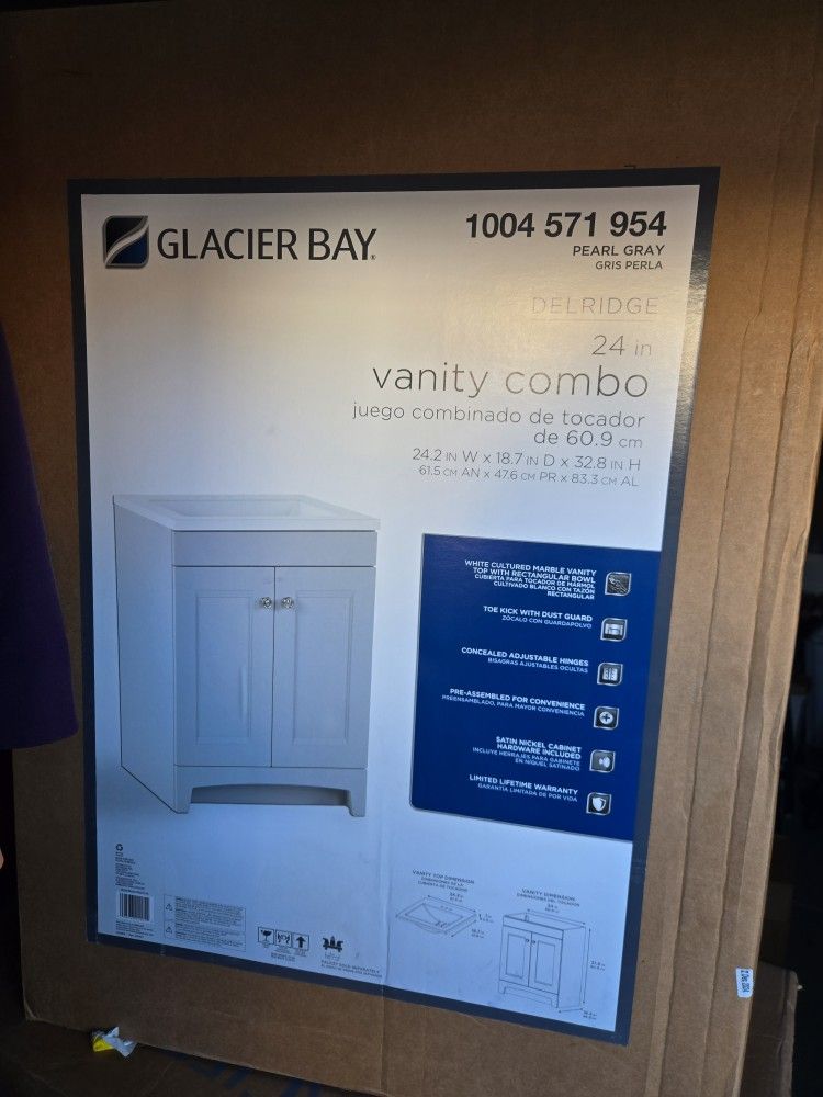 New 24in bathroom vanity