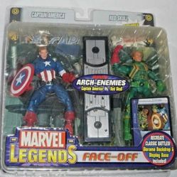 MARVEL LEGENDS FACE OFF SERIES CAPTAIN AMERICA VS RED SKULL VON STRUKER VARIANT