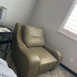 Vintage Olive Green Sofa & Chair 2in1 Or 1for1