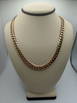 14KT CUBAN LINK CHAIN 4MM