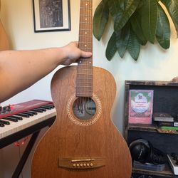 Acoustic Guitar solid cherry/maple/spruce by Art and Lutherie