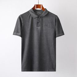 Cp Company Dark Gray Brand Logo Polo Shirt
