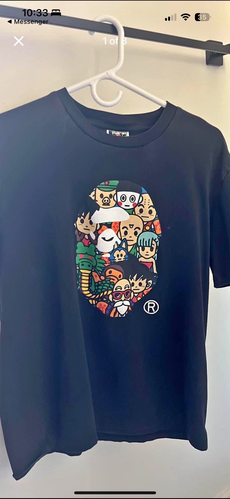 Bape X Dragonball T-Shirt XL