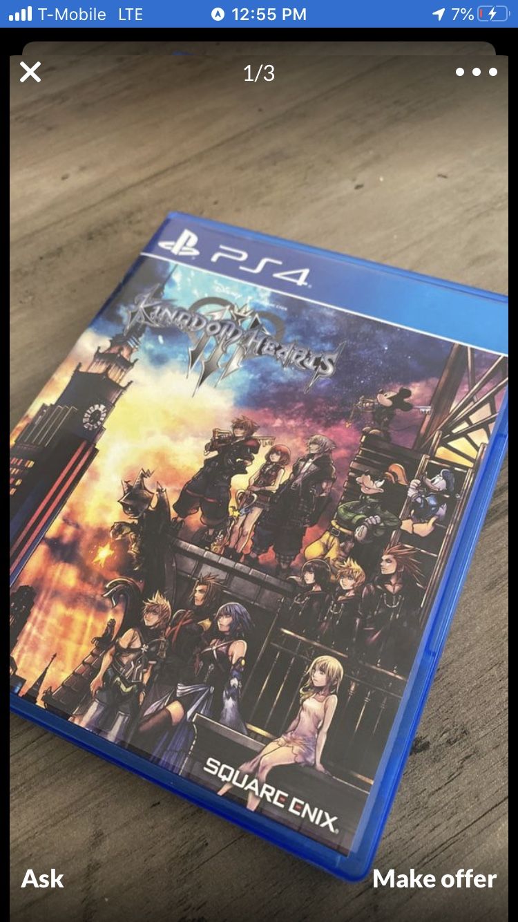 Kingdom Hearts 3 PS4
