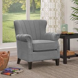 Aviana Upholstered Armchair 2 PC Available Gray Color  OBO