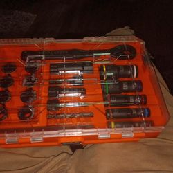 Klein Tools Pass Through Ratcheting Socket Set, 