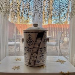 Hand-Painted Moroccan Ceramic Serving Set — 6pc