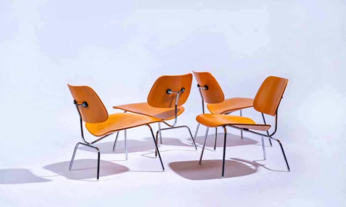 🟤🟠 Eames Molded Plywood Lounge Chair Metal Base (LCM)🟤🟠