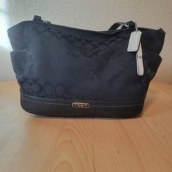 Coach Park Signature Carrie Tote Handbag 