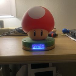 Nintendo Super Mario Mushroom Digital Alarm Clock