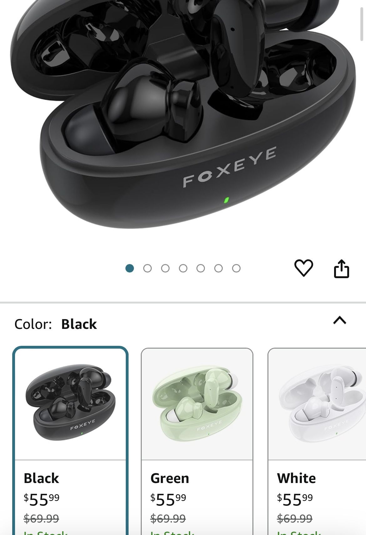 New In Box Wireless Earbuds Bluetooth 5.3Stereo Bass,in Ear Noise Cancelling Mic,30Hour Playtime,USB C Mini Charging Case,10mm Drivers with Big Bass(B
