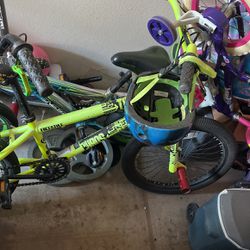 Bicycles Kids And Big Men 