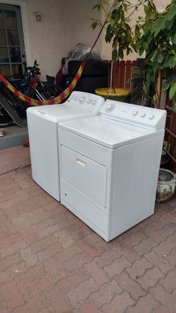 Washer and gas dryer