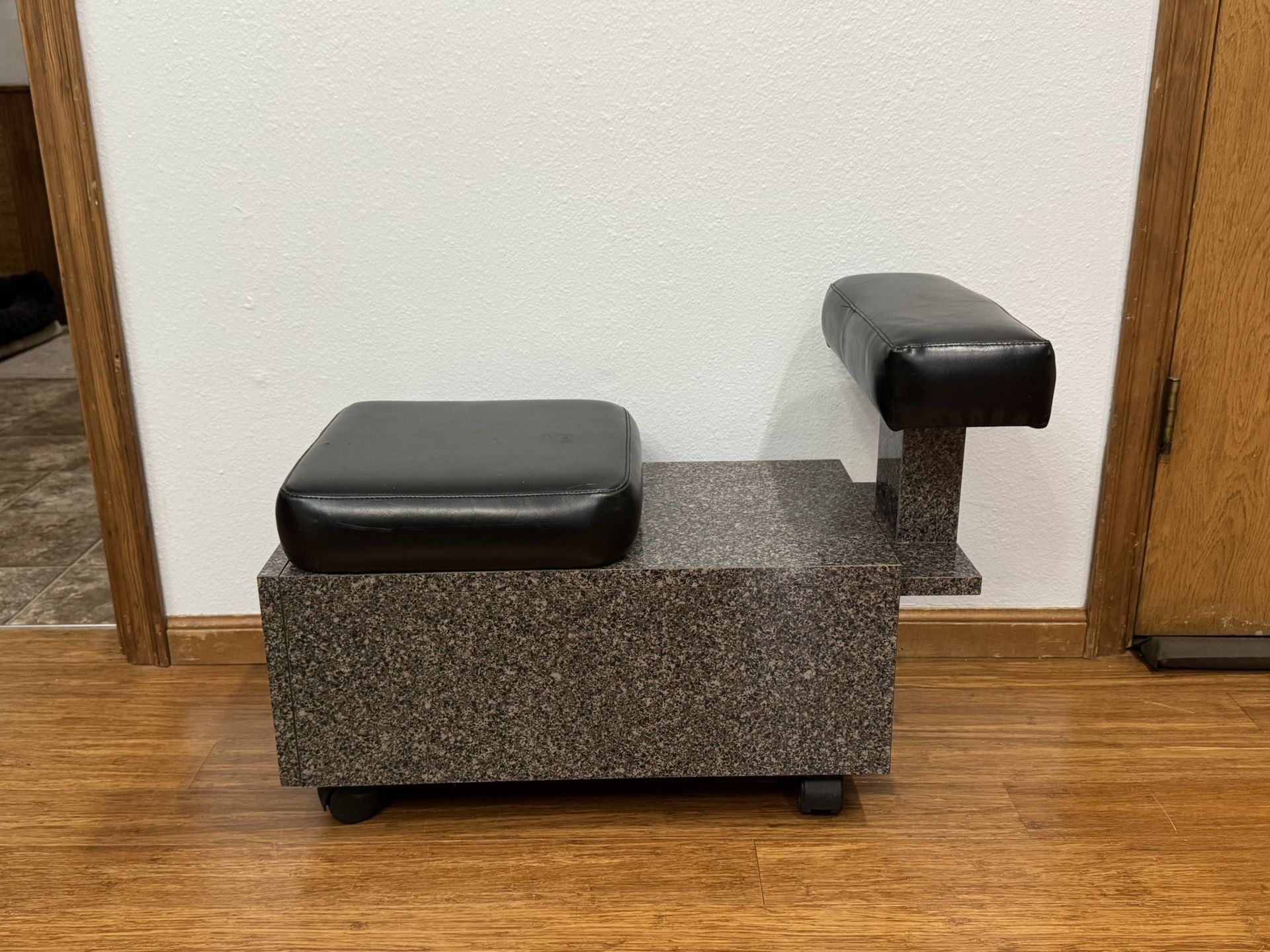 Pedicure Cart on Wheels with Footrest- Nail Salon Furniture & Equipment- Read Description