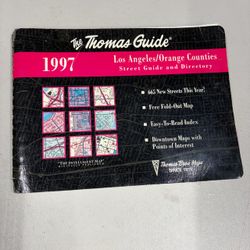 Vintage 1997 Thomas Guide Los Angeles Orange County Street Map Guide Directory