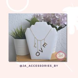 14k Gold plated Love necklace