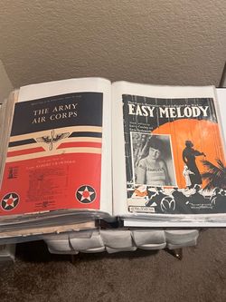 Large Antique & Vintage Sheet Music Collection in an Album
