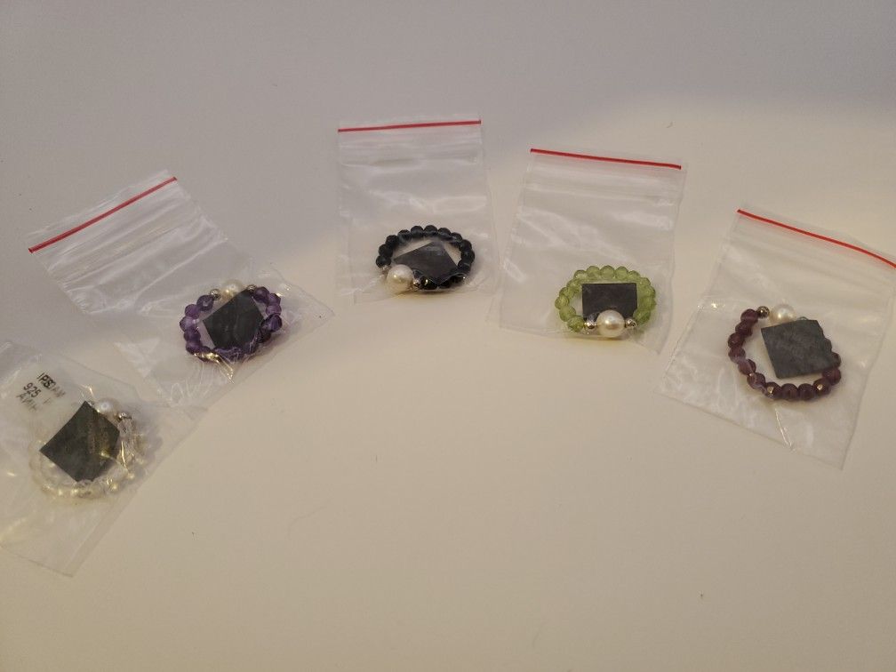Pearl Beaded Rings