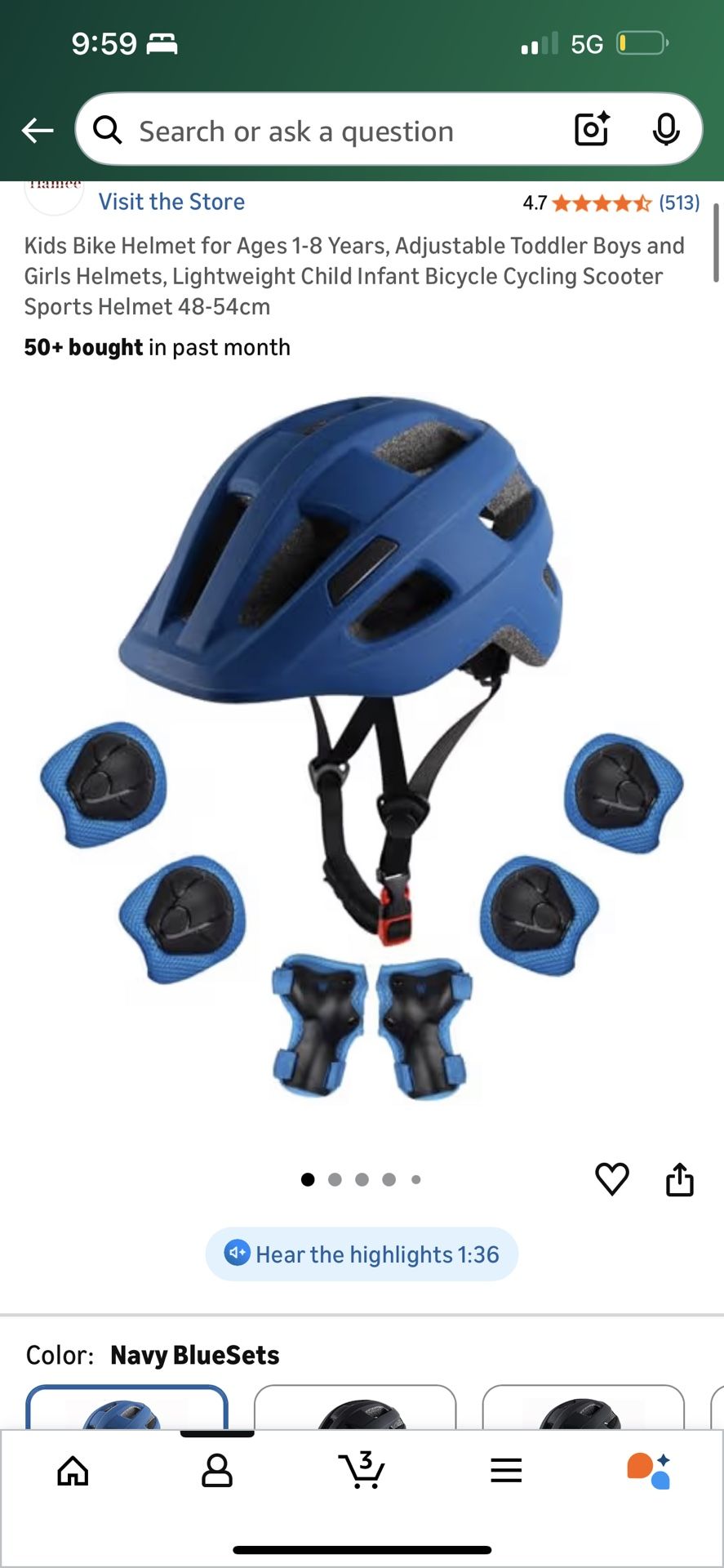 BlueTlamee Kids Bike Helmet with Protection - Two Of Them