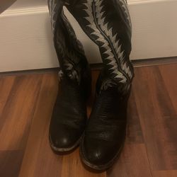 Vintage Black Cowboy Boots 