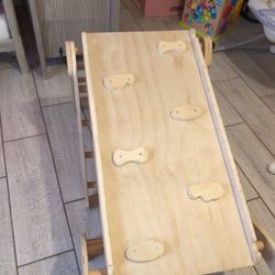 wooden Montessori climbing set