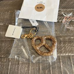 Coach Crystal Pretzel Charm 