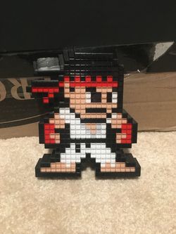 Pixel  street fighter ryu figure